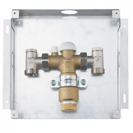 Automatizari si termostate incalzire in pardoseala - Set reglare cu capac alb pentru incalzirea in pardoseala, montaj sub tencuiala, HERZ Floor Fix