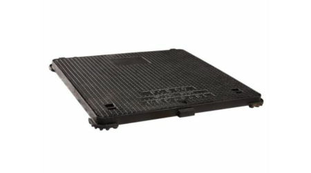 Camine apometru - Capac de fonta patrat, 625 x 625 mm, B125