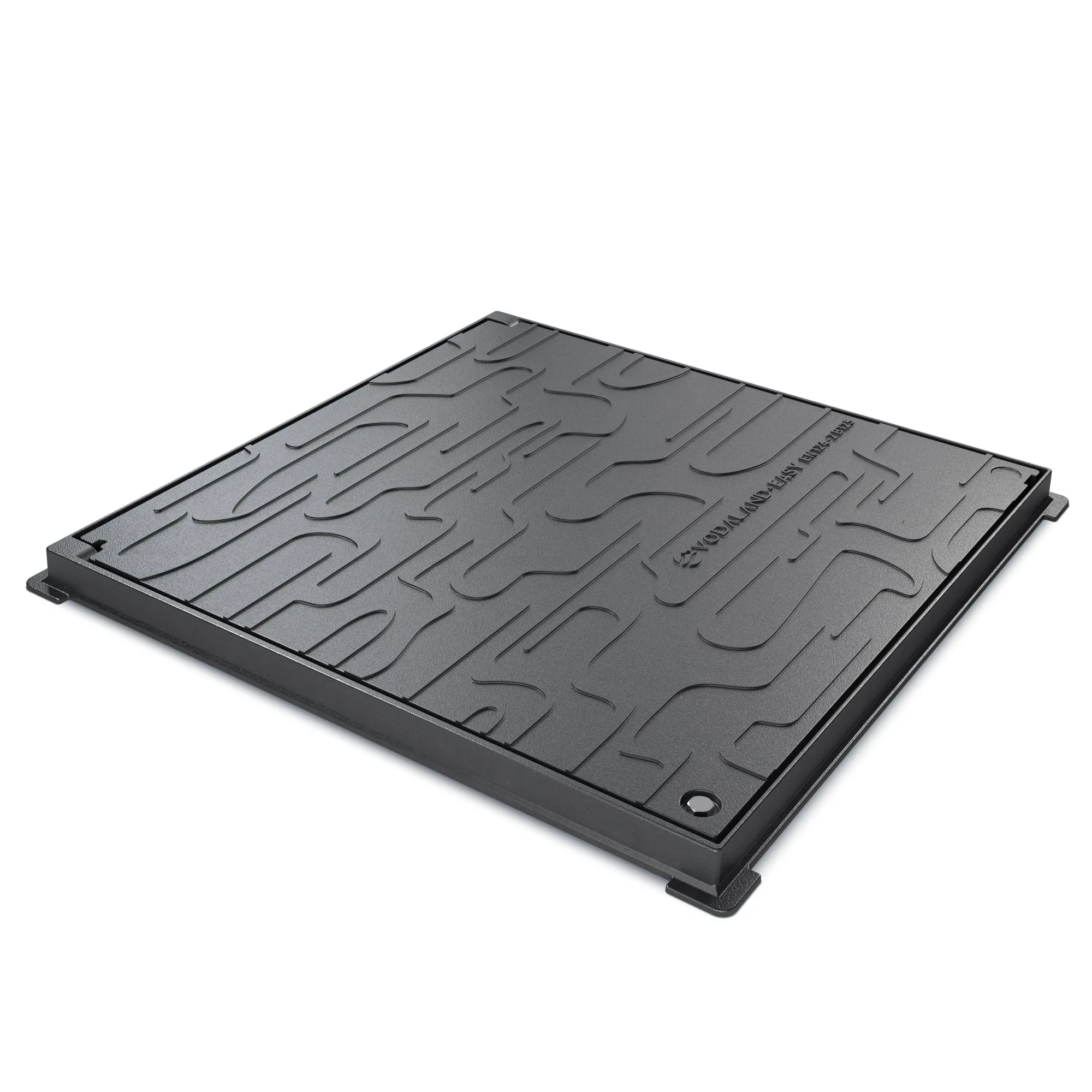Instalatii de apa si canalizare - Capac fonta patrat cu rama 620x620 Hext.38 PL.550x550 B125 Vodaland gama Urban