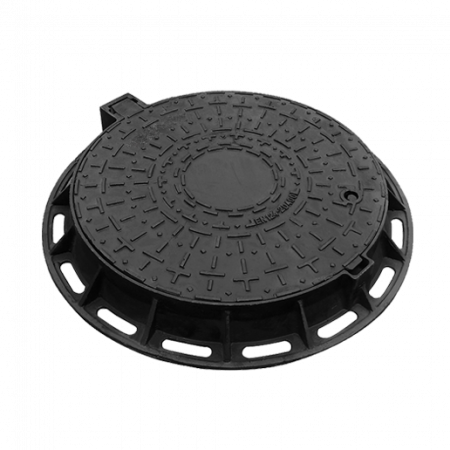 Echipamente pentru retele stradale de apa - Capac din fonta rotund D.785 PL.600 Hext.100&nbsp;cu inchizator D400 - Vodaland gama Urban