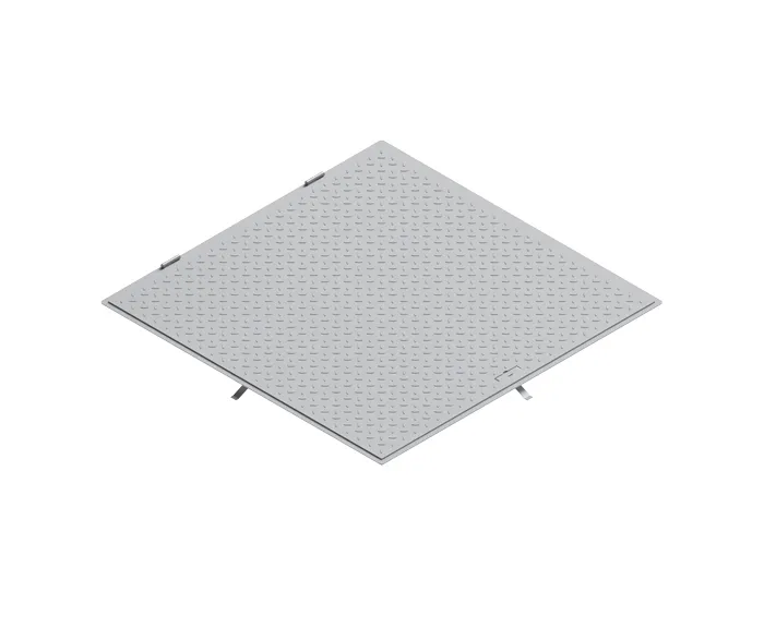 Capace stradale - Capac otel zincat access patrat 1000x1000 PL.946x946 Hext.33 pietonal cu maner - Vodaland gama Urban