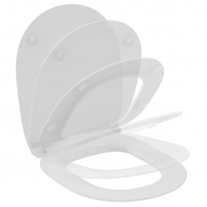 Obiecte sanitare - Capac pentru vas WC subtire cu inchidere lenta duroplast Ideal Standard gama Connect Slim Soft-Close