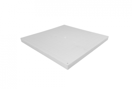 Tevi, fitinguri, robineti si accesorii - Capac din polipropilena model BASE, gri pentru camin patrat tip I A15 550x550 - Vodaland gama Drain