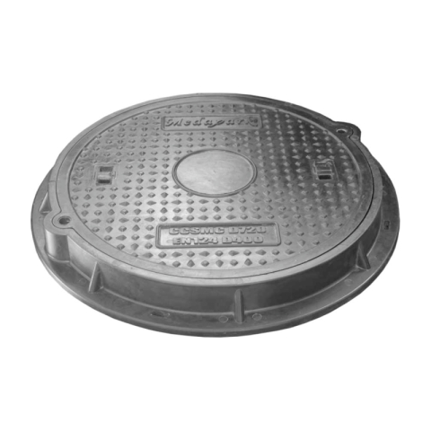 Instalatii de apa si canalizare - Capac cu rama Valrom VALPlast compozit ventilat D400 pas liber D. 600 inchidere balama