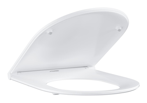 Obiecte sanitare - Capac WC Grohe Bau Ceramic WC-seat soft close, eliberare rapida, soft close, set fixare, pt 39910000, alb