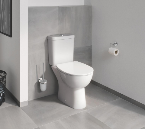 Capac WC Grohe Bau Ceramic WC-seat soft close slim, design slim, eliberare rapida, set de fixare inclus, soft close, alb [1]