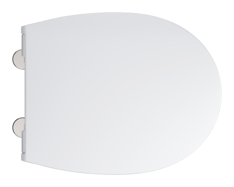 Capac WC Grohe Bau Ceramic WC-seat soft close slim, design slim, eliberare rapida, set de fixare inclus, soft close, alb [4]