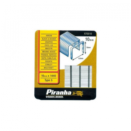 Pistoale si capsatoare - Capse 10 mm Black+Decker X70510 1440 bucati/set Type 5