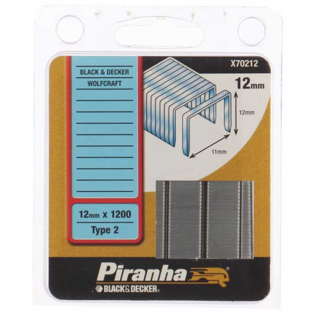 Pistoale si capsatoare - Capse Black+Decker X70212 Type 1 11x12 mm 1200 bucati/set