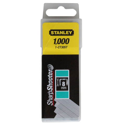 Scule si dispozitive de lucru - Capse profesionale pentru cabluri Tip CT300 8mm 1000buc Stanley - 1-CT305T