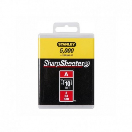 Scule si dispozitive de lucru - Capse pentru aplicatii uzuale tip A 10 mm 5000 buc Stanley - 1-TRA206-5T