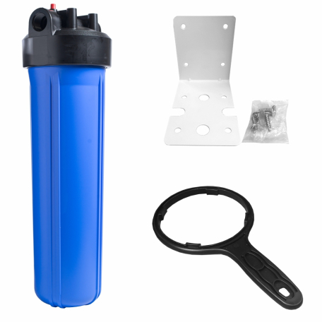 Carcase filtru apa - CARCASA FILTRU APA RECE BB D20" FI1 CU SUPORT SURUBURI SI CHEIE, MAX6 BAR  - VALROM GAMA aquaPUR