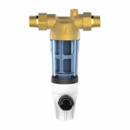 Echipamente pentru tratarea si pomparea apei - FILTRU PURJARE 3MC/H IN-OUT 3/4 FE HOLCARTUS INOX 90MICRONI - VALROM GAMA aquaPUR