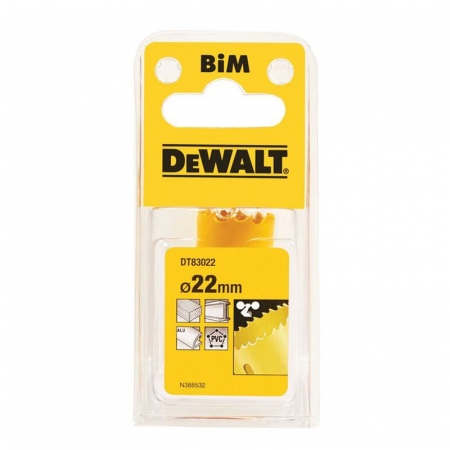 Scule si dispozitive de lucru - Carota Dewalt DT83022 bimetal 22x37 mm