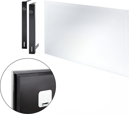 Accesorii incalzire in pardoseala - Usa vizitare TECEfloor din sticla alba 690x778x566 mm, pentru distribuitor 77351003