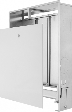 Casete pentru distribuitoare - Carcasa TECEfloor Base UP 965, otel galvanizat, montaj incastrat, RAL 9016, 965 x 575-675 x110-160 mm