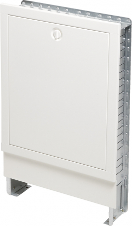 Casete pentru distribuitoare - Carcasa TECEfloor SLQ VS-UP 435 otel galvanizat,montaj incastrat,alba,435x705-775x80-120 mm