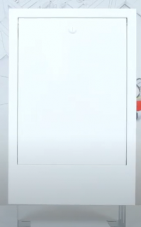 Echipamente de incalzire si producere ACM - Caseta pentru distribuitor cu asamblare manuala, L=1135 mm, alba, Capricorn