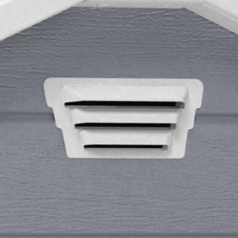 Casuta de gradina Keter Gri 6x6 colectie Manor cu usa dubla cu podea cu ferestre cu ventilatie cu ranforsare metalica [3]