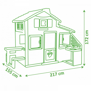 Casuta pentru copii, cu bucatarie, Smoby Friends [4]