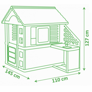 Casuta pentru copii cu bucatarie, Smoby Pretty [7]