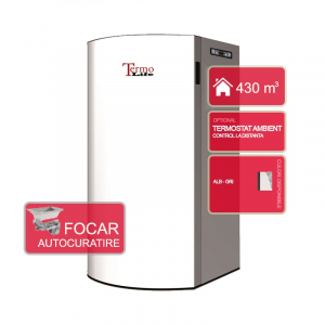Cazane pe combustibil solid - Cazan compact pe peleti cu focar autocuratare, 23.79 kW, TermoLife Marta 24