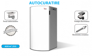 Cazan compact pe peleti cu focar autocuratare, 31.8 kW, TermoLife Milena 32 [1]