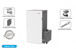 Cazan compact pe peleti, cu focar autocuratare si recuperator cenusa, 23.79 kW, TermoLife Marta 24 [1]