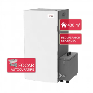 Cazane pe combustibil solid - Cazan compact pe peleti, cu focar autocuratare si recuperator cenusa, 23.79 kW, TermoLife Marta 24