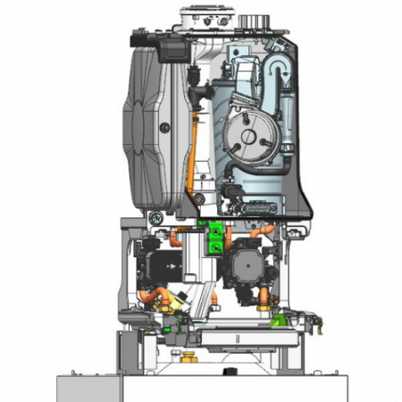 Cazan de pardoseala Bosch, model Bosch Condens 5300i WM - 30 kw (boiler incorporat 100l) [2]