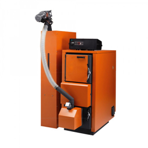 Cazane pe combustibil solid - Cazan din otel-inox cu functionare lemne-peleti, 56 Kw, Step DPLX56RI