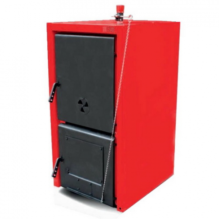 Cazane pe combustibil solid - Cazan din otel pe combustibil solid Woody model SB FC 35 - 35 kw