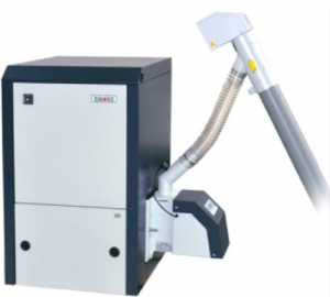 Cazane pe combustibil solid - Cazan pe peleti Bisolid, din otel echipat cu arzator, model Bisolid 25 - 25 kw
