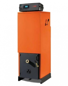 Cazane pe combustibil solid - Cazan din otel cu functionare pe boabe de porumb, biomase granulare, 55 Kw, Step GranviaM 55R