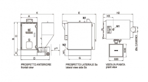 Cazan din otel cu functionare pe peleti, biomasa, 30 Kw, D'Alessandro CS SMALL 30 [1]
