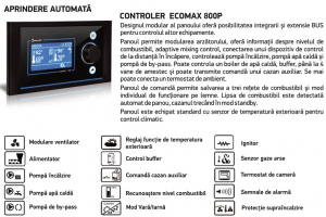 Cazan automat pe peleti, carbune, biomasa si lemn Thermostahl Eco Bio Res 40kw buncar 300 litri [1]