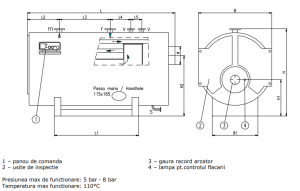 Cazan din otel, cu trei treceri de fum si fund umed, 8760 kW, 5 bar, Ivar Industry Trinox 7500 [1]