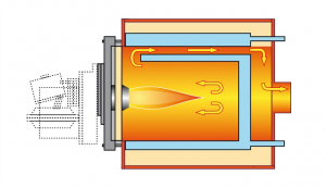 Cazan din otel pe combustibil gazos/lichid, 140.3 kW, Arca Caldaie MK 140 [2]