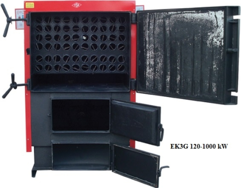 Cazan din otel pe combustibil solid, 140 kW, Emtas EK3G-120 [2]