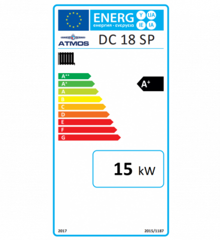 Cazan mixt peleti si lemne Atmos, cu gazeificare, model DC18SP 20 kw [2]