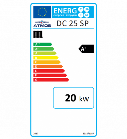 Cazan mixt peleti si lemne Atmos, cu gazeificare, model DC25SP 25 kw [2]