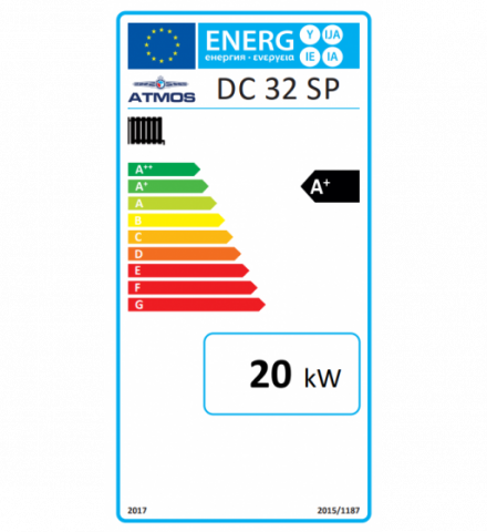 Cazan mixt peleti si lemne Atmos, cu gazeificare, model DC32SP 35 kw [2]