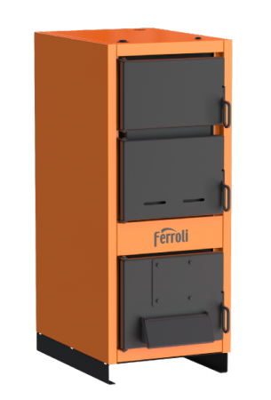 Cazane pe combustibil solid - Cazan pe combustibil solid Ferroli, model JAR - 30 kW, cu 3 drumuri de fum