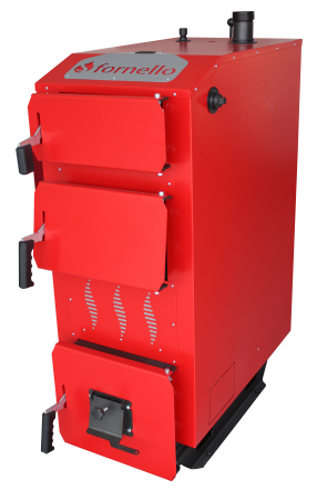 Cazane pe combustibil solid - Cazan pe lemn, carbune, Fornello, model Praktik 25 kW