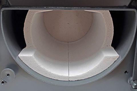 Cazan pe lemne Atmos, din otel cu gazeificare, model DC25GS 25 kw exhaustor de fum şi serpentină de răcire, cameră de ardere căptuşită cu ceramică [5]