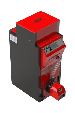 Cazan pe peleti Atmos, model D15PX 15 kw cu arzator, rezervor de peleţi, alimentator cu peleţi - 175 litri [13]
