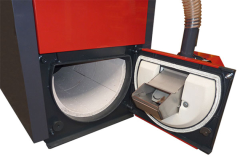 Cazan pe peleti Atmos, model D15PX 15 kw cu arzator, rezervor de peleţi, alimentator cu peleţi - 175 litri [2]