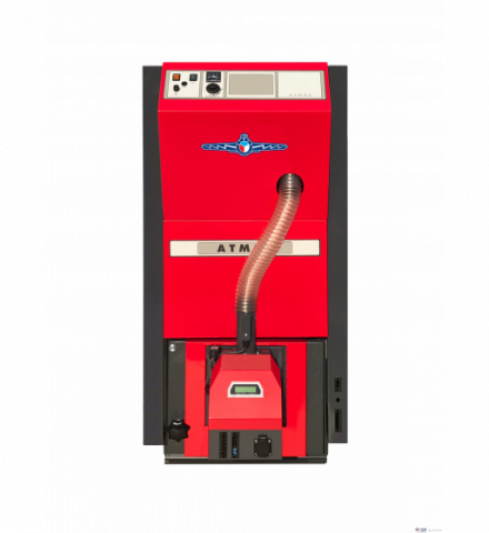 Cazan pe peleti Atmos, model D20PX 20 kw cu arzator, rezervor de peleţi, alimentator cu peleţi - 175 litri [2]