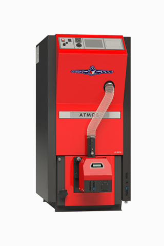 Cazane pe peleti - Cazan pe peleti Atmos, model D20PX 20 kw cu arzator, rezervor de peleţi, alimentator cu peleţi - 175 litri