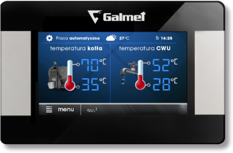 Cazan pe peleti cu autocuratare, arzator extern M Line, complet echipat, Galmet Genesis Plus KPP 20 kw [1]